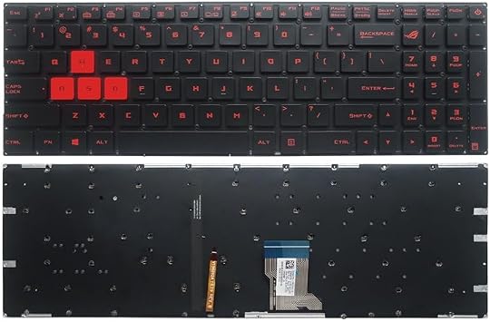Laptop Parts US Laptop Backlit Keyboard for ASUS GL502 GL502V GL502VT GL502VS GL502VM GL502VY US Backlit Standard English Layout