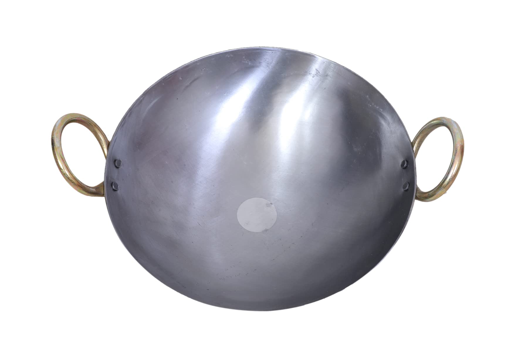 ABN EXPORTS Iron Karahi Kadai Kadhai - Piatto Per Wok Con Manico Da 20,3 Cm - Foto 4