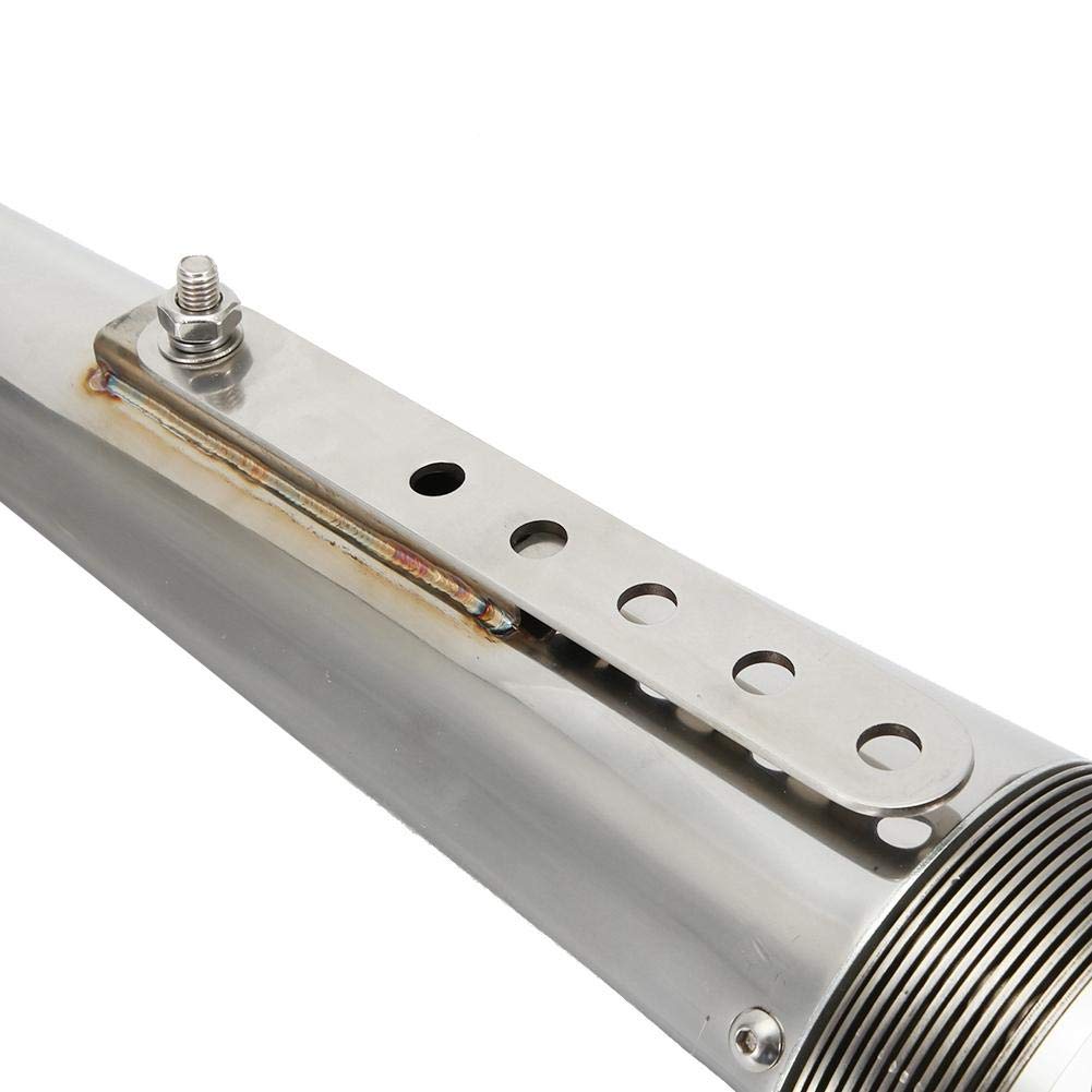 Universal Motorrad Auspuffrohr 38-51mm Edelstahl Endschalldämpfer Spitze