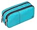 Large Pencil Case Office Supplies - Durable Student Office Pen Holder Organizer Stationary Bag with Double Zippers Multi Big Capacity Compartments for Adults Girls Boys (Green-Upgrade)