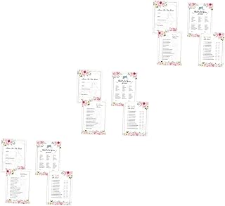 NOLITOY 60 Pçs Cartões De Jogo De Casamento Jogos De Festa De Noivado Cartões De Jogo De Aniversário Comemoram Adereços Jogo De Festa De Despedida De Noiva Cartões De Jogo Nupciais