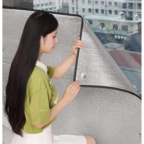 Película Blackout Total para Ventanas,Película Aislante De Aluminio 8mm,Película De Ventanas Reflectante,Lámina Privacidad,Película Protección Solar para Ventanas De Cristal,W×H-120x250cm/47 * 98in