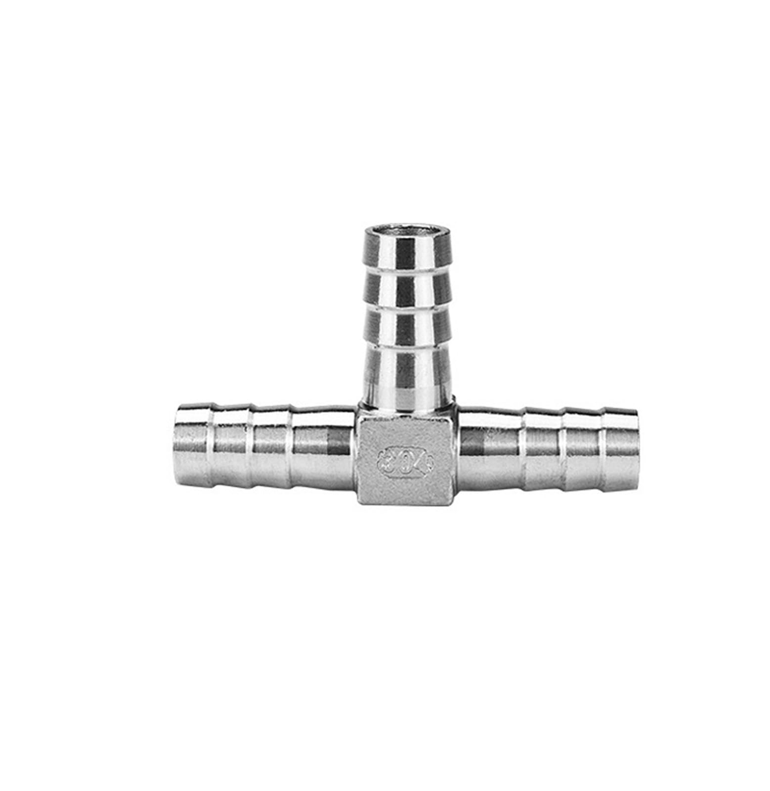 Junta de pagoda de tres vías en forma de T acero inoxidable 304 para tubería de cuero 14mm