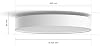 Philips Hue New White and Colour Ambiance Enrave Large Ceiling Light [White] with Bluetooth. Works with Alexa, Google Assistant and Apple Homekit [Energy Class F]