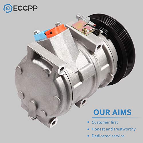 Image of ECCPP AC Compressor Fit for Toyota Sienna 3.3L 2004-2006 for Toyota Sienna 3.5L 2007 AC Compressor with Clutch 10S20C 6 Grooves