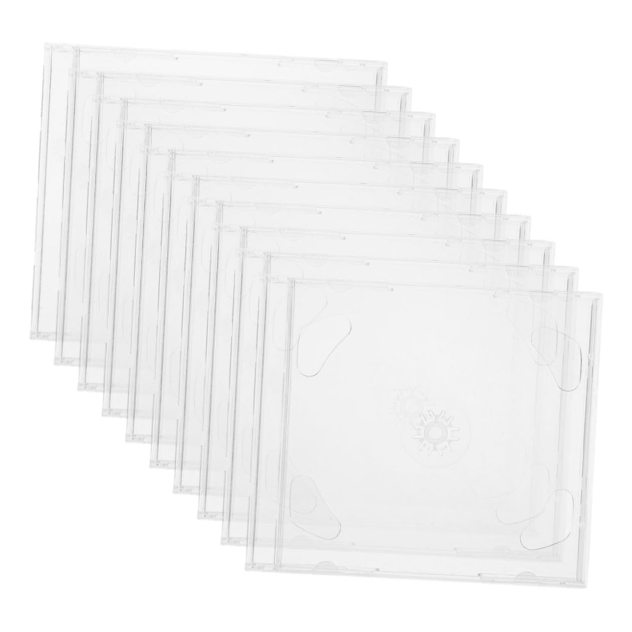 PRETYZOOM 10pcs CD Box Holder Organizers Lightweight Dvd Storage Cases for Safe and Portable Disc Protection for Music and Movie Collections