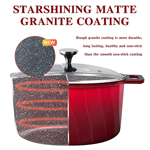 Yiifeeo Induction Pots And Pans Set Non-Stick Granite Kitchen Cookware Sets Nonstick Kitchenware Pans For Cooking Pot And Pan Set Frying Pan Set And Saucepan Stone Kitchen Set Cookware Set Gift #TOP5