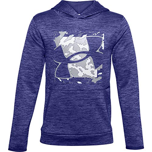 Under Armour Boys  Armour Fleece Sleeveless Hoodie , Smalt Blue (414) Mod Gray , Youth Medium