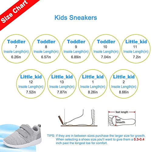 Hiitave Toddler Boys Girls Shoes Trail Running Sneakers Athletic Tennis Shoes For Fall,School Light Gray 2 M Us Little Kid #TOP6