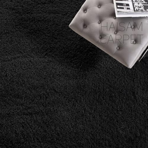 Image of Modern Irregular Shape Shaggy Rug | Super Soft Microfiber Area Carpet for Living Room, Bedroom, etc [ Size 6X8 FEET ].