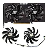 for POWERCOLOR RX 5700 XT 6500XT 6600 6600XT 5700XT 6700 6700XT Fighter Competitive versiGraphics Card Replacement Fan