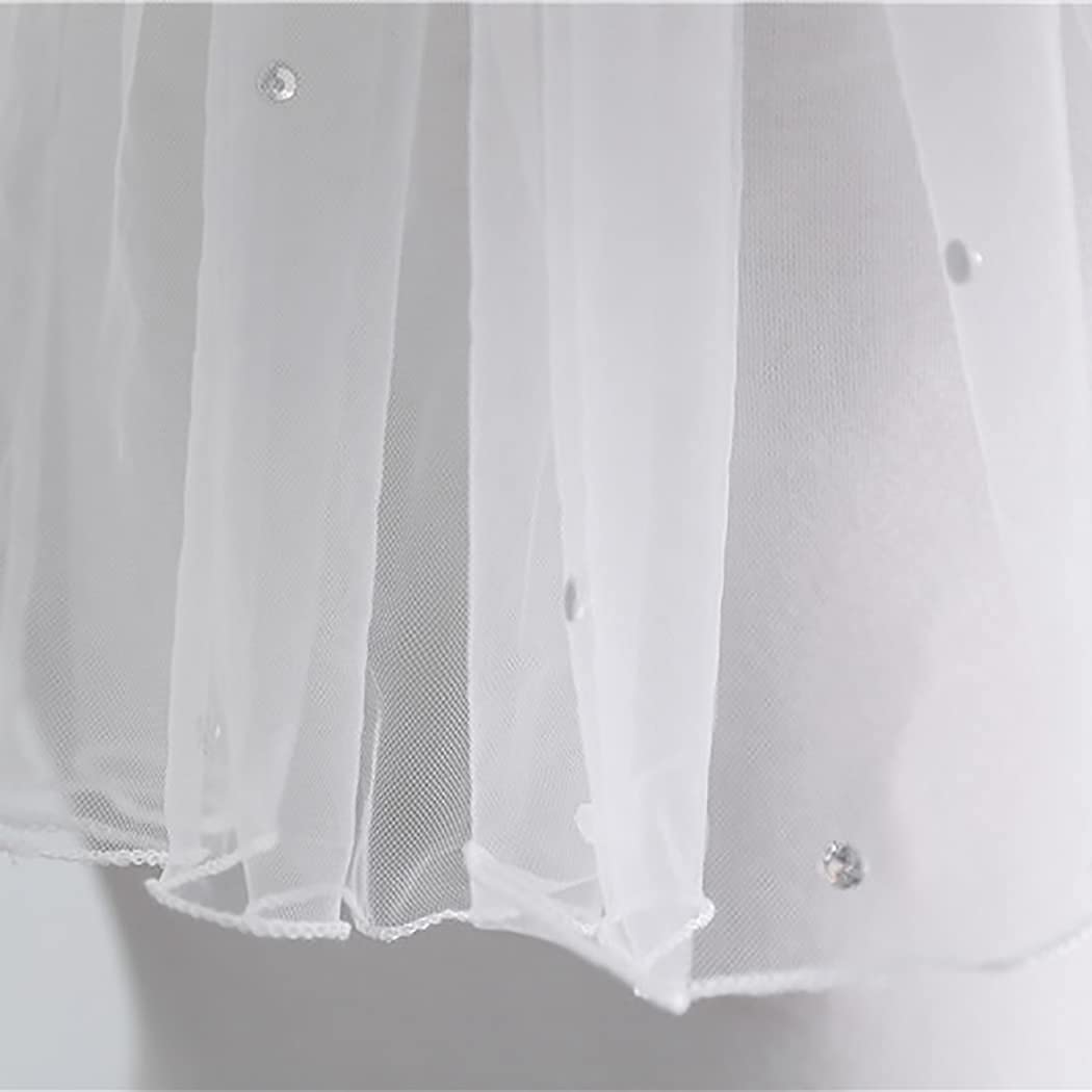 Velo Novia Velo de novia peine nupcial corto cristal despedida soltera hombro for mujer