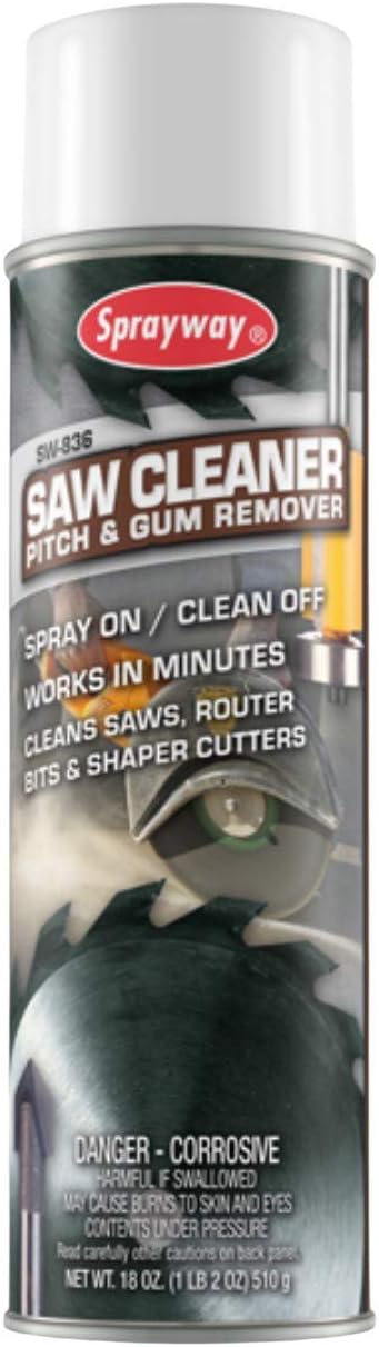 Sprayway SW836 Saw Clean Pitch and Gum Remover, 18 oz