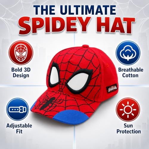 Marvel Accessory Supply Spider-Man 3D Boy Hat - 1