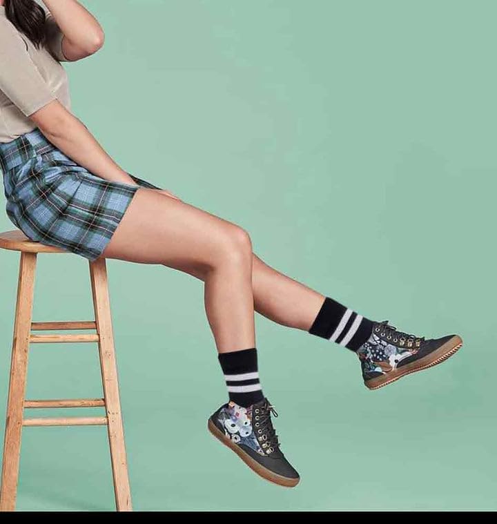 Mid-Crew Compression Socks | Assorted White Half-Cushion | Dr Motion ( 6 Pairs ) - Image 2