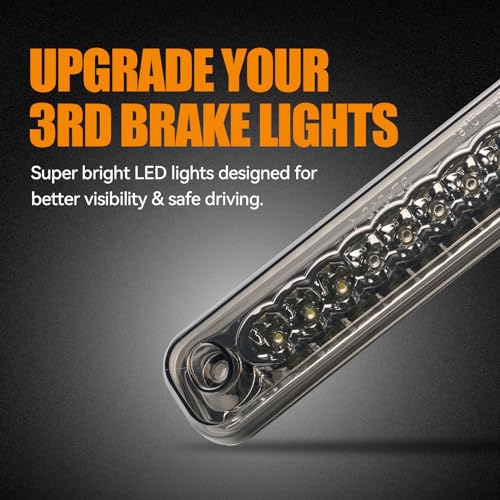 Image of Third 3rd Brake Light LED for 1988-1999 Chevy /GMC C1500 C2500 K1500 K2500 Silverado Blazer, High Mount Rear Brake Lights Assembly Center Cab Cargo Lamp Stop Light