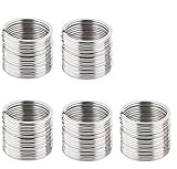 ✅【Die beste Wahl, um Ihre Schlüssel anzuschließen】:Sie können auch Karten, U-Festplatten, Nagelknipser und andere Ornamente verbinden. Das Anbringen an dem Hundehalsband oder anderen Handwerk ist ebenfalls eine gute Idee.Der Ring wird mit dieser hochwertigen Legierung vor Rost geschützt.