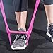 7 Ring Stretch Resistance Exercise Band - Miracle Miles Band, Yoga Stretching, Arm, Shoulders Foot, Leg Butt Fitness Home Gym Physical Therapy Band (Pink)