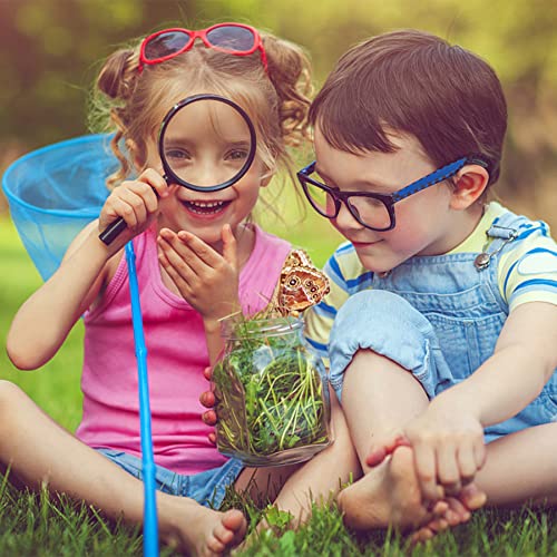 Feosky Handheld Reading Magnifier, 10X Magnifier, 75Mm Glass Lens, Rubbery With Non-Slip Soft Handle For Seniors Reading And Kids Nature Exploration #TOP4