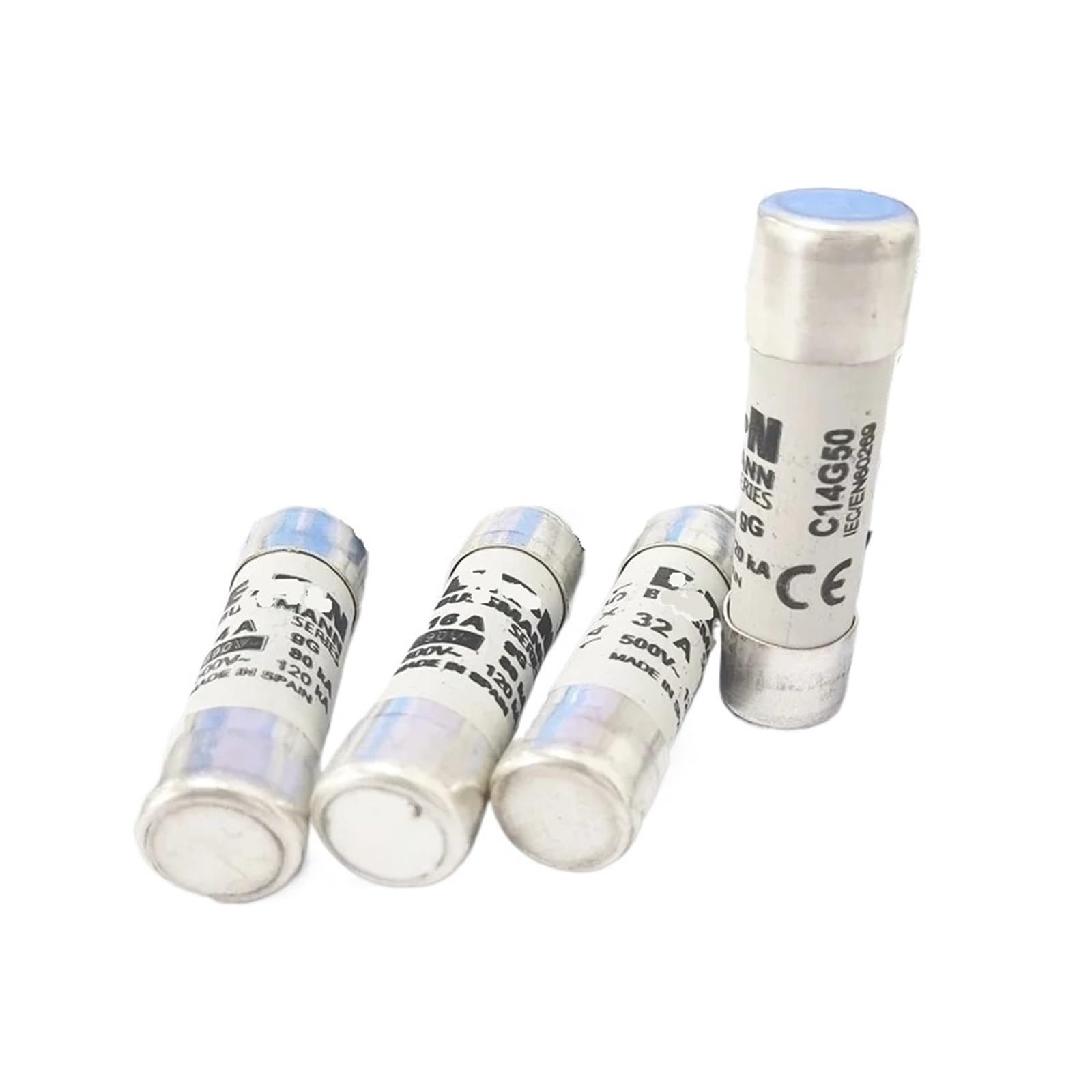 Fusibles 10 pièces C14G 1A à 50A cartouches cylindriques 14x51mm