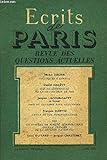 ECRITS DE PARIS - REVUE DES QUESTIONS ACTUELLES - Michel DACIER. Colloques à Genève,..Daniel HALEVY. Sur le centenaire de la révolution de 1848..André FERRAN. BaudeLaire et la révolution de 1848 • •François MARTIN