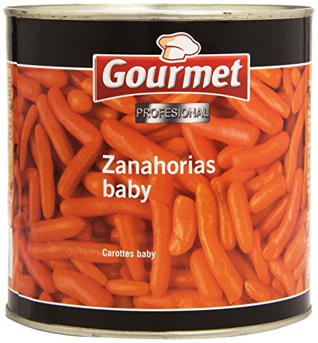 Gourmet Zanahorias Baby. Peso Neto 2.5kg (Peso escurrido 1.55kg)