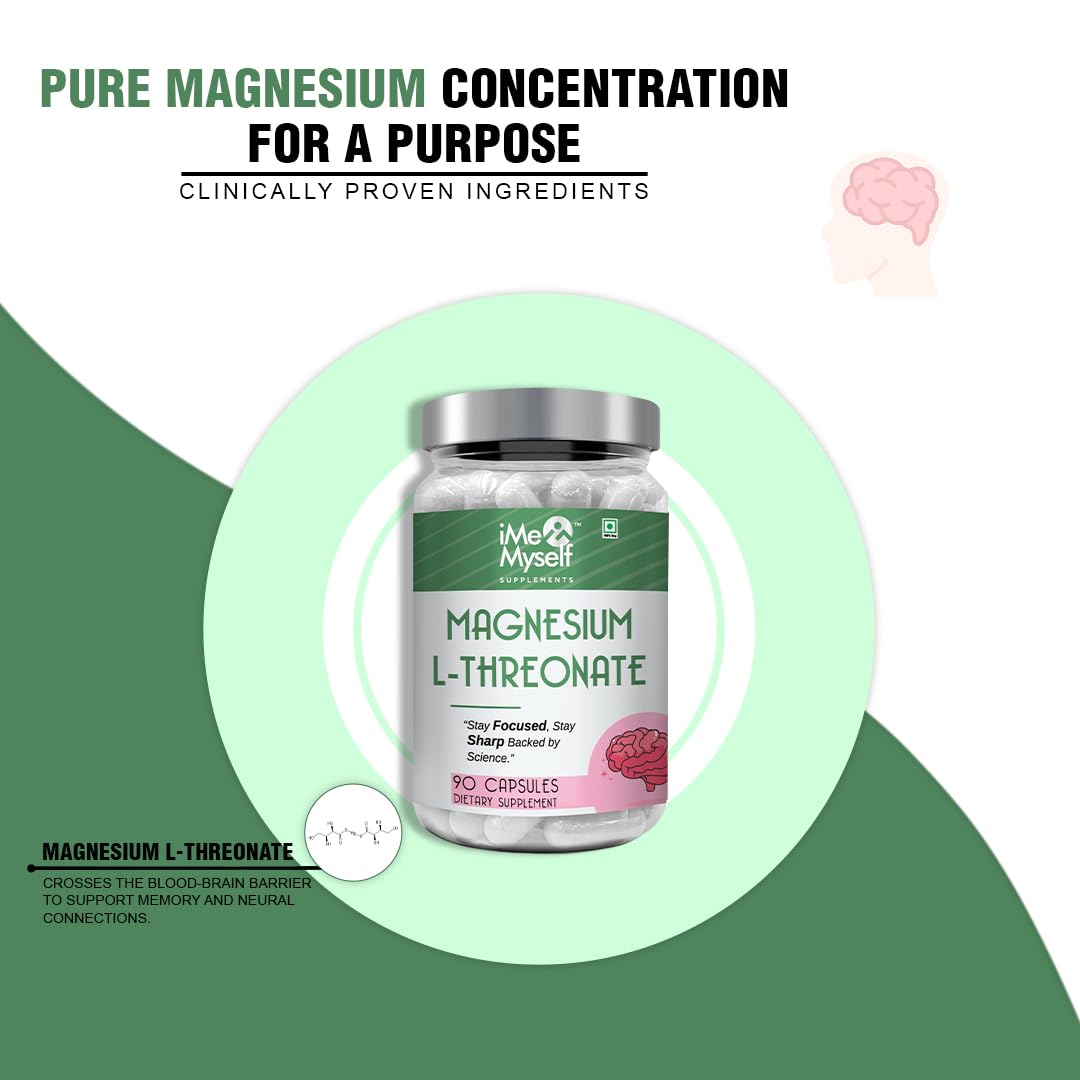 iMeMyself Magnesium L-Threonate – 90 Capsules for Focus & Clarity | Backed by Science — Amazon image 2