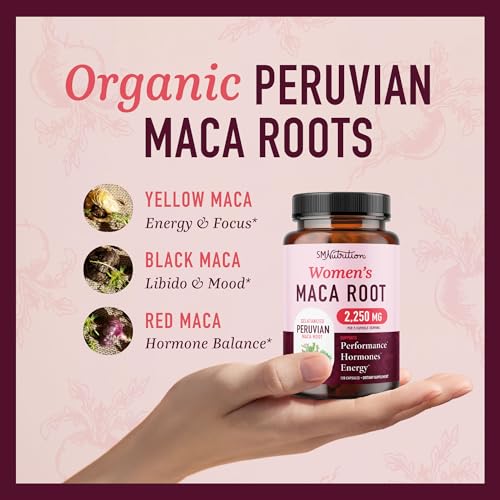 SMNutrition Organic Maca Root Capsules