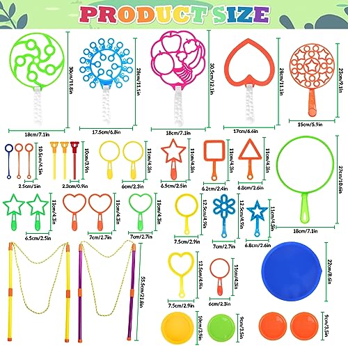 Atpwonz Bubble Wands 34 Pcs Giant Bubble Wands Bubbles Multipack Large