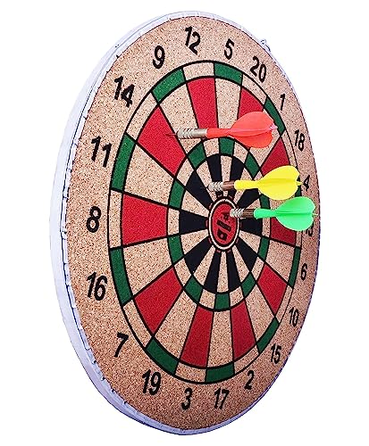 Arrowmax Wooden Dartboard for Kids and Adult (18inch)