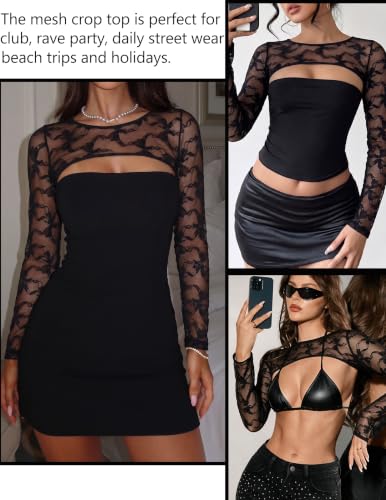 Lace Top Bolero Shrug Crop Top - image 2