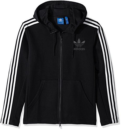 adidas Originals Men's Outerwear Curated Full Zip Jacket, Black, X-Large