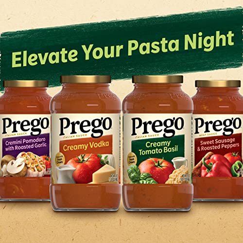 Image of Prego Creamy Tomato Basil Pasta Sauce, 23.5 OZ Jar (Case of 6) (Pack of 2)