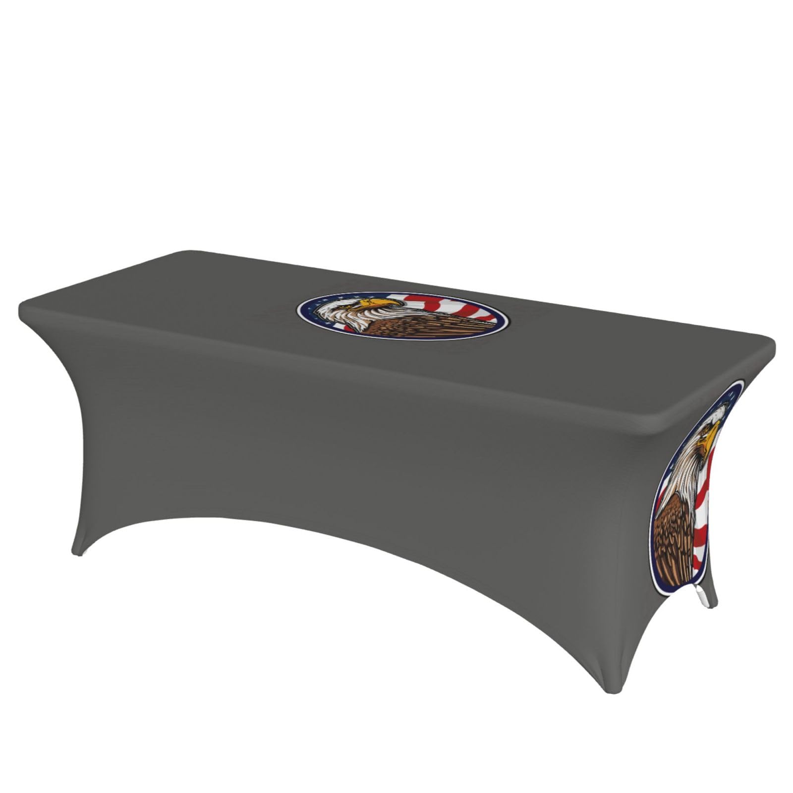 AYYQWE American Bald Eagle Print Elastic Rectangular Tablecloth For Banquet Outdoor Picnics Office Table Cover