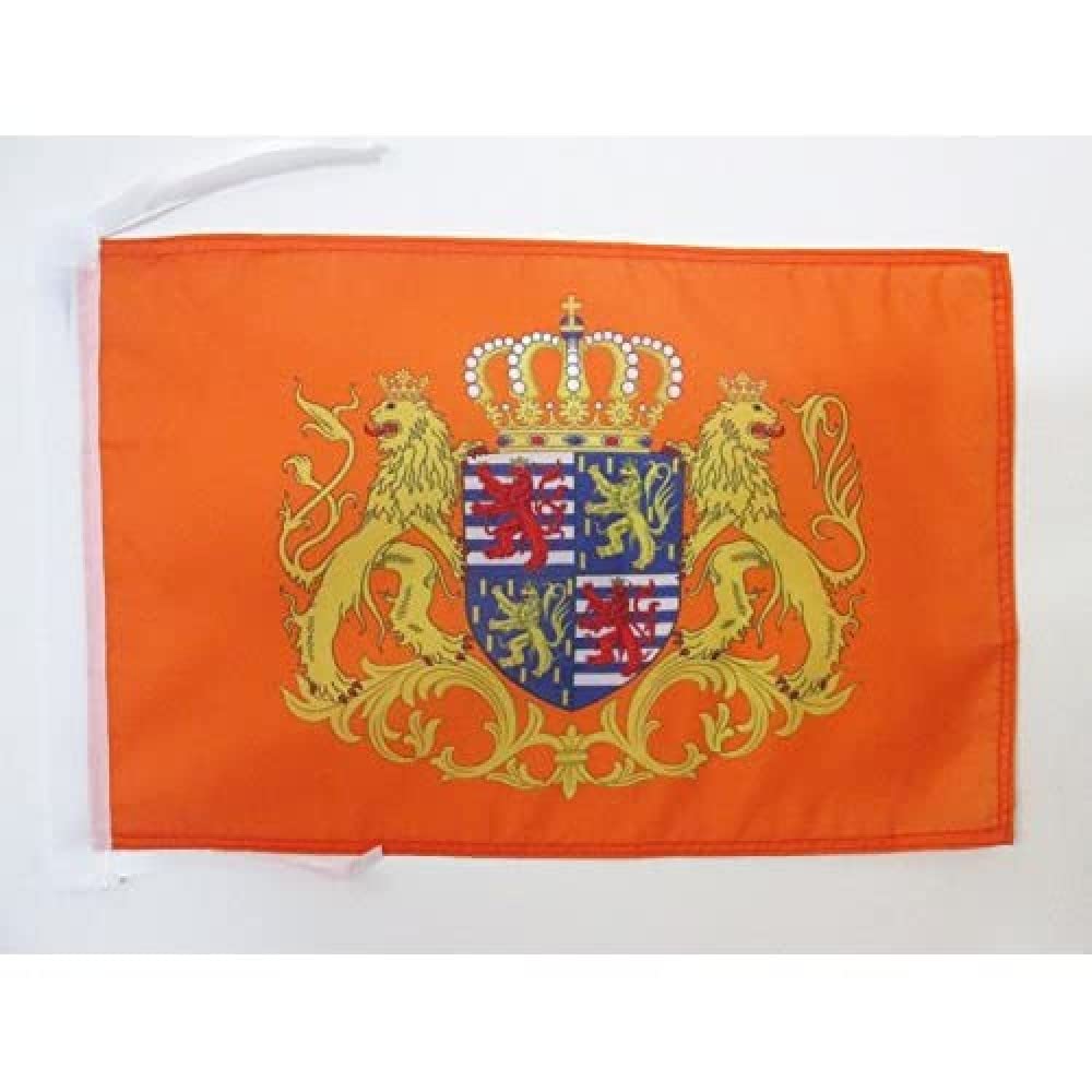 AZ FLAG - Grand Ducal Standard of Luxembourg Flag - 18'' x 12'' - 100% Polyester Grand Duchy of Luxembourg Small Banner with Two Cords - Fade Resistant - Vivid Colors - 18x12 in - 45x30 Cm โ image 1