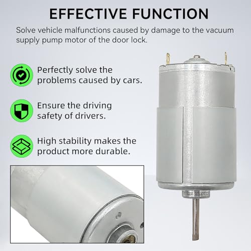 Image of Door Lock Vacuum Supply Pump Motor Replacement Compatible with 1992-1999 Mercedes-Benz W140 S320 S420 S500 S600 1408000448 1408003248 0132006342 0132006355 0132006325 0132006350