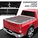 MOSTPLUS Soft Quad FOLD Truck Bed Tonneau Cover Compatible with 2009-2026 Dodge Ram 1500 Fleetside Inclu. Classic & New Body (w/o RamBox) (5.8 FT Bed) On Top — 69.6 inch