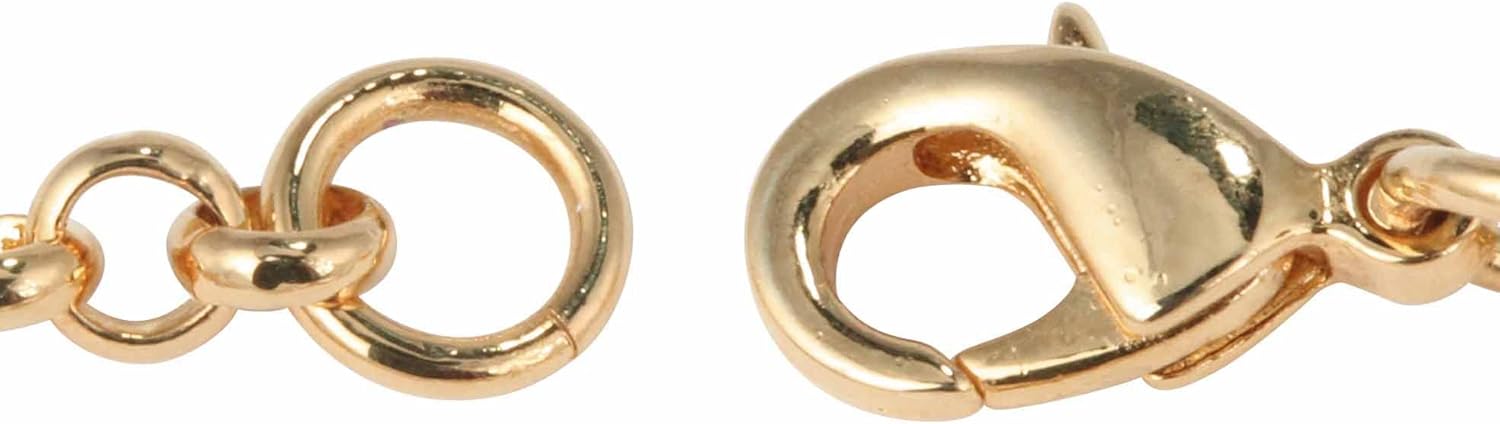 PalmBeach Goldtone Round Pave Cubic Zirconia Purse and Shoe Fashion Charm Bracelet 7.5 inches