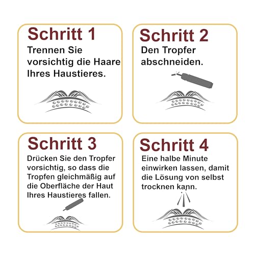 Advanllent Zeckenschutz für Hunde 6 Pipetten, Spot On Zeckenmittel für Extra große Hunde 30 bis 50 kg, Flohmittel Entwurmungsmittel, Gegen Flöhe & Zecken