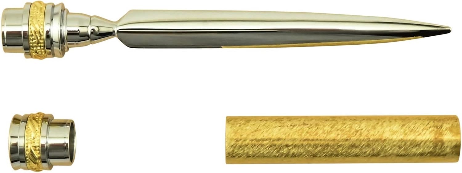 Penn State Industries PKMAJLOGP Majestic Letter Opener Kit Woodturning Project (Golden & Chrome)