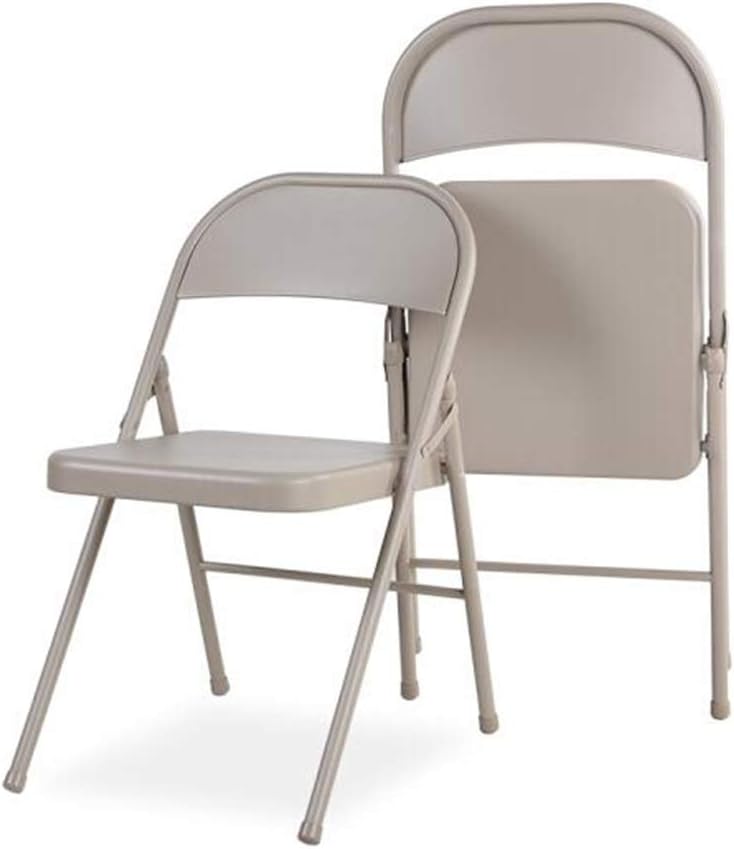 Office Chair Folding Chair Metal Strong Steel Frame Upholstered PU Chair Seating Guests Temporary Seat Durable Strong (Color : Gray) Colour:Gray (Color : Gray)