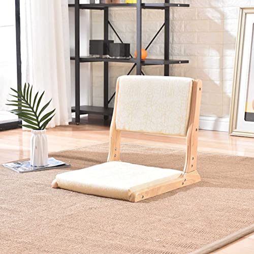 Chaise de sol en bois pliable portable et compacte pour relaxer
