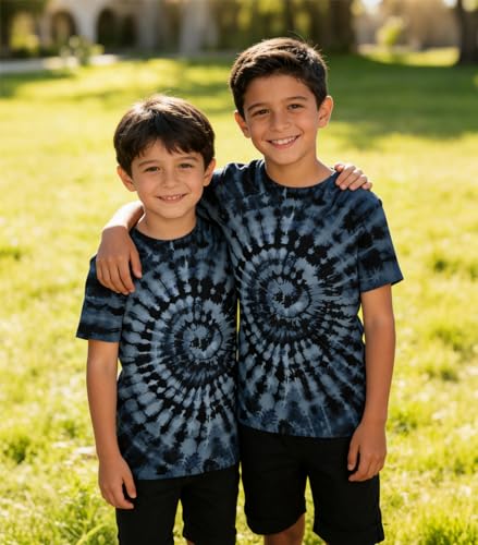 Image of Boys Tie Dye Shirt Size 4-14 Hippies Senior Rainbow Tees T Shirts for Kids | Tees T shirts for Kids