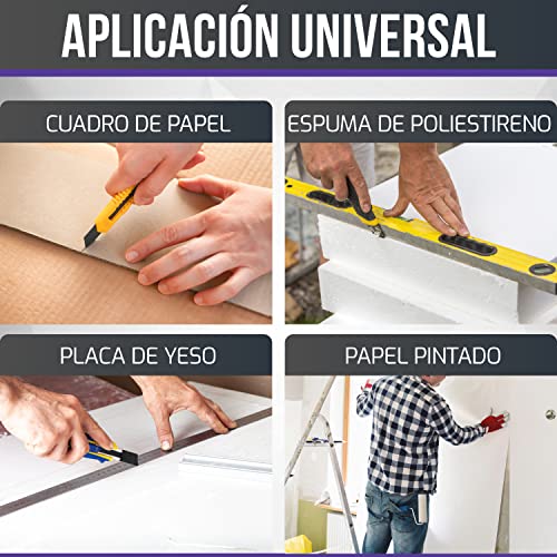 Miniatura 3 de Filzada 50x Cuchillas De Corte 18mm - Cuchillas De Repuesto Acero Al Carbono - Negro Ultra Afiladas