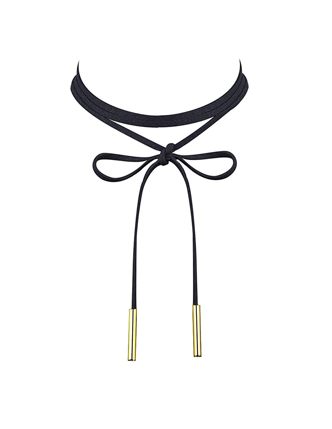Streamline Leather Chain Necklace for Women Girls Choker Tassel Necklace Velvet (B073QWGKVT) Amazon Price History, Amazon Price Tracker