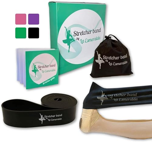 Miniatura 9 de La Esmeralda Juego de 2 bandas elásticas para ballet, bailarines, gimnasia. Bandas de resistencia para mejorar la flexibilidad, la división y la