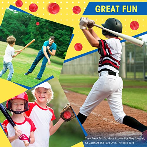 Outus 24 Pack Foam Training Baseballs Practice Soft Baseballs 2.8 Inch Sports Colored Baseballs For Indoor Outdoor Kids Teenager Youth Players Safely Practice Hitting And Fielding (Red) #TOP5