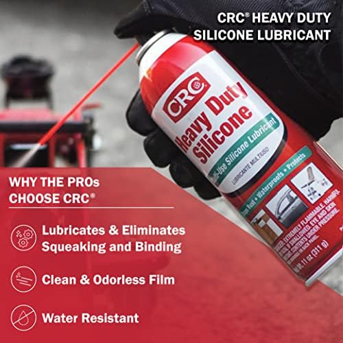 CRC Heavy Duty Silicone Lubricant, 11 Wt Oz, Clear Colorless Liquid - View 4