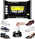 Shoe Cleaner Wipes 80 Pack, Sneaker Cleaning Wipes Portable, Disposable Shoe Cleaning Tissue for Dirt Stain Remover for Leather Canvas White Sports Shoes gallery image