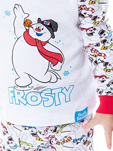 Frosty the Snowman Frosty Bunch Holiday Cotton Pajama Set, White, 5T3